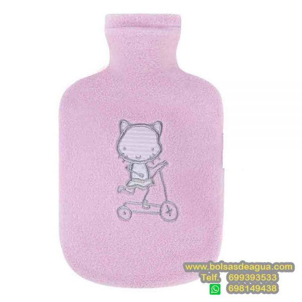 bolsa de agua caliente patinete rosa